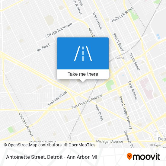 Mapa de Antoinette Street