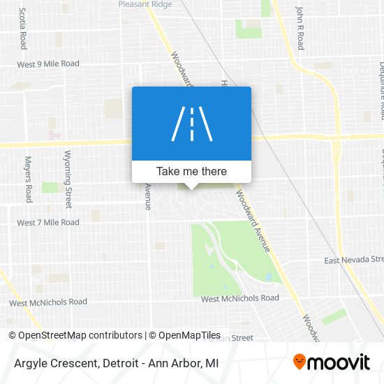 Mapa de Argyle Crescent