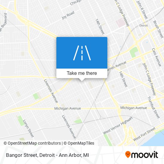 Mapa de Bangor Street