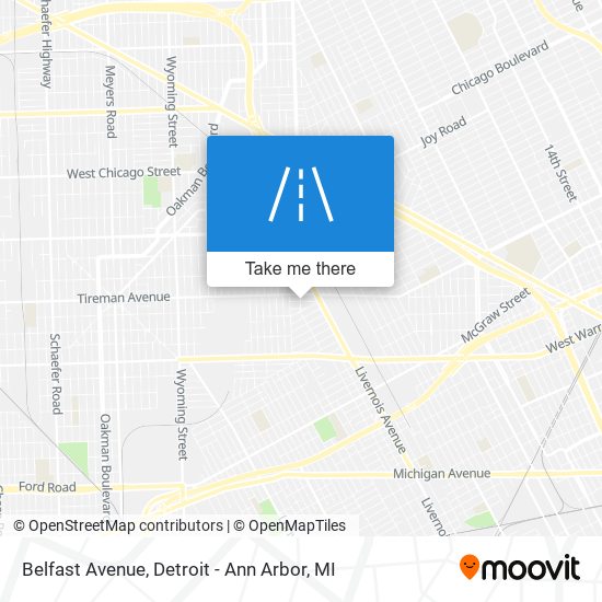 Mapa de Belfast Avenue