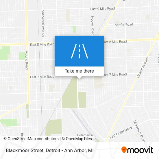 Mapa de Blackmoor Street
