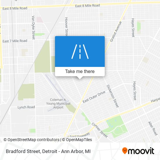 Mapa de Bradford Street