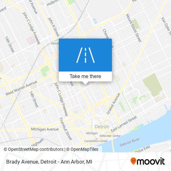 Mapa de Brady Avenue