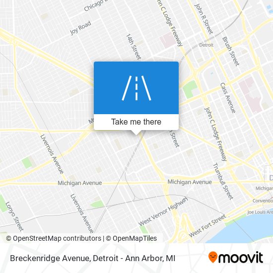 Breckenridge Avenue map