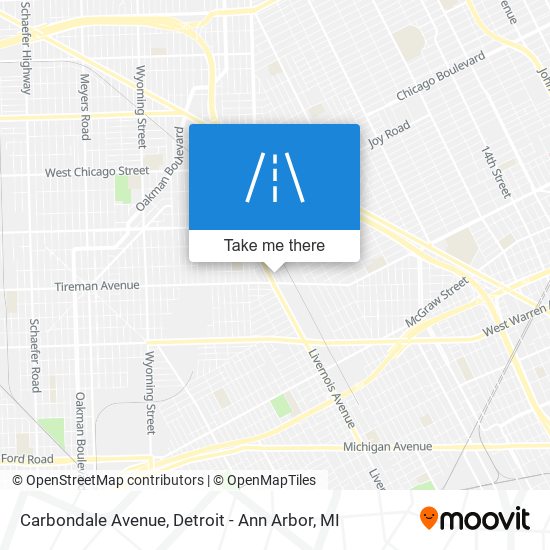 Carbondale Avenue map