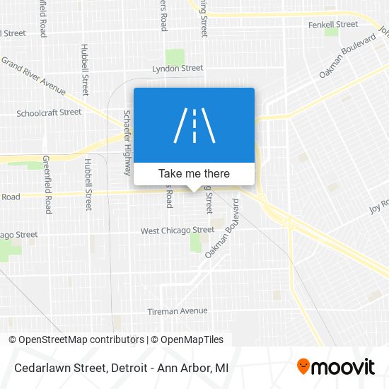 Mapa de Cedarlawn Street