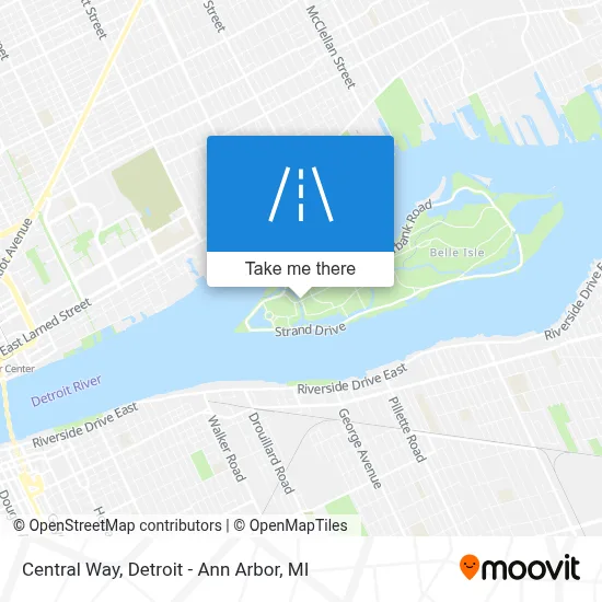 Central Way map