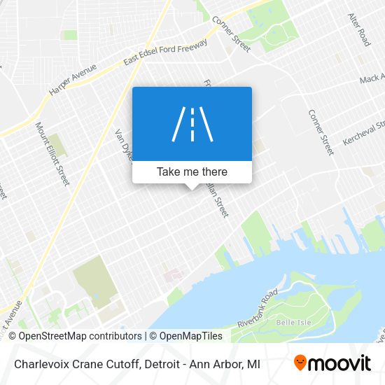 Charlevoix Crane Cutoff map