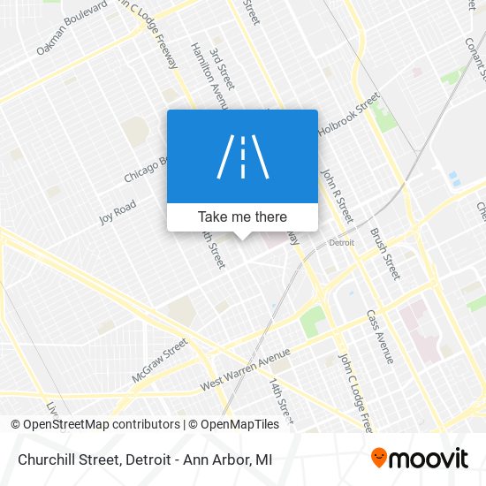 Churchill Street map