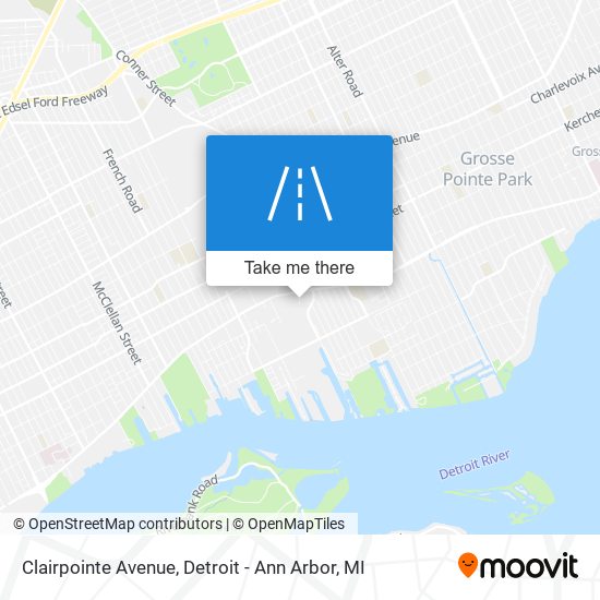 Clairpointe Avenue map