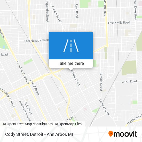 Cody Street map