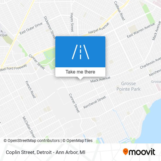 Coplin Street map