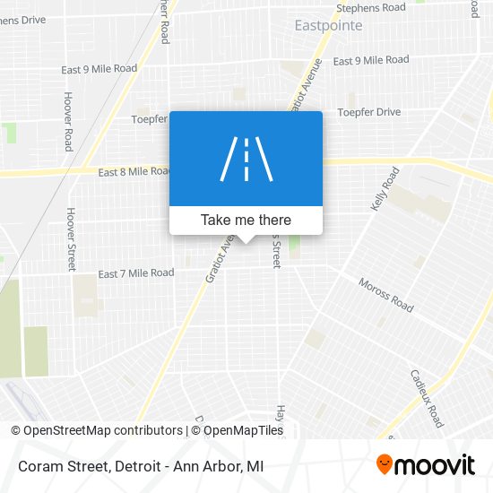 Coram Street map