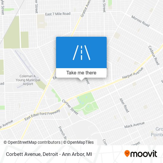 Mapa de Corbett Avenue