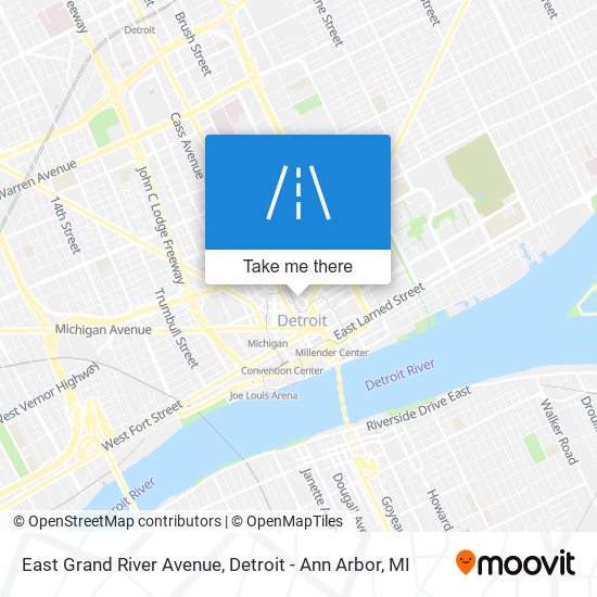 Mapa de East Grand River Avenue