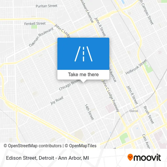 Edison Street map