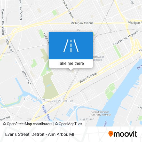 Mapa de Evans Street