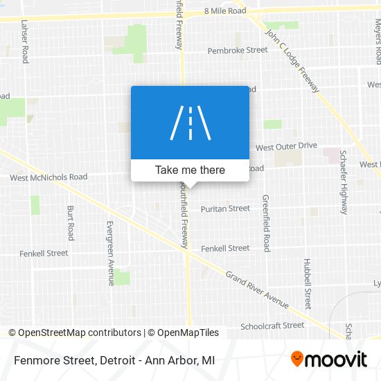 Fenmore Street map