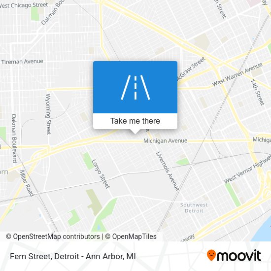 Mapa de Fern Street
