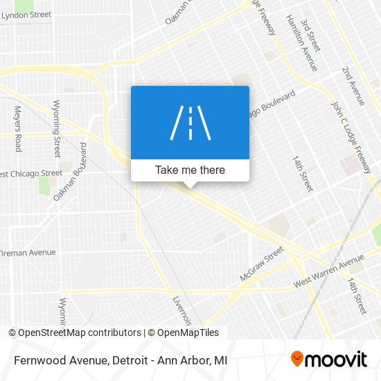 Fernwood Avenue map