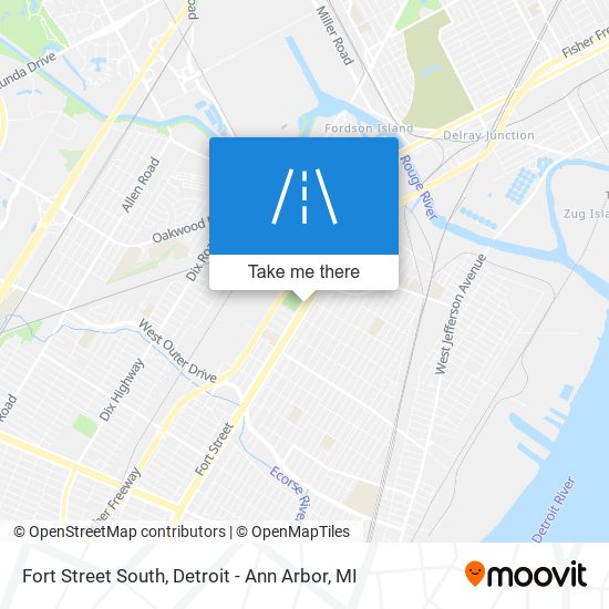 Fort Street South map