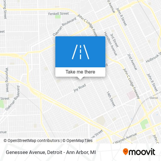 Genessee Avenue map