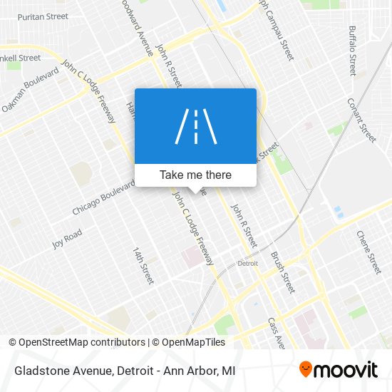 Mapa de Gladstone Avenue