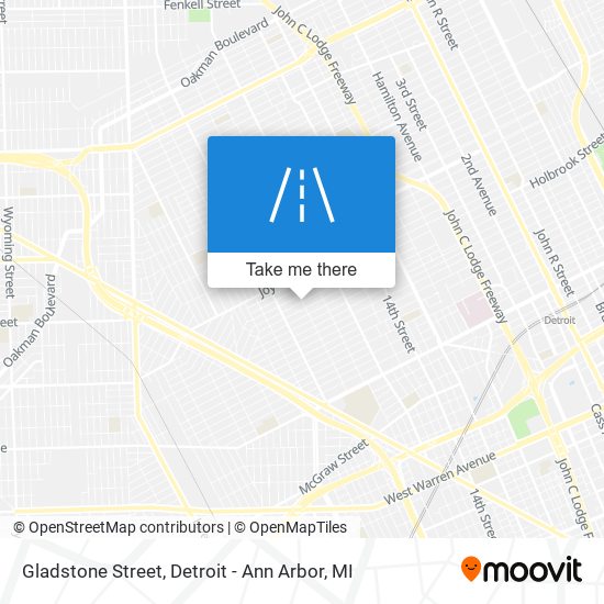 Gladstone Street map