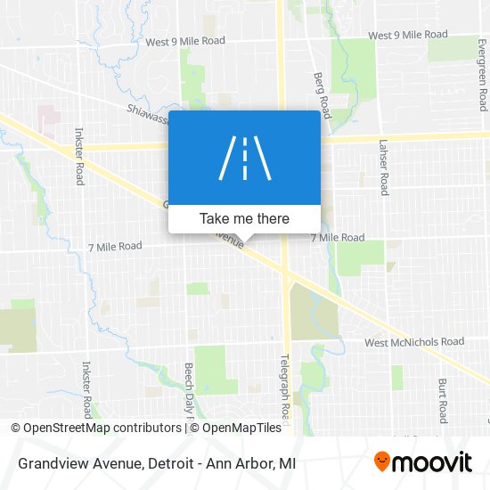 Mapa de Grandview Avenue