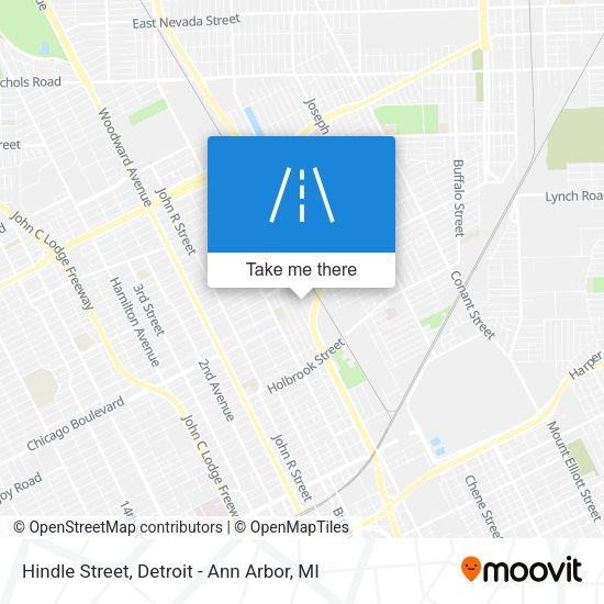 Mapa de Hindle Street