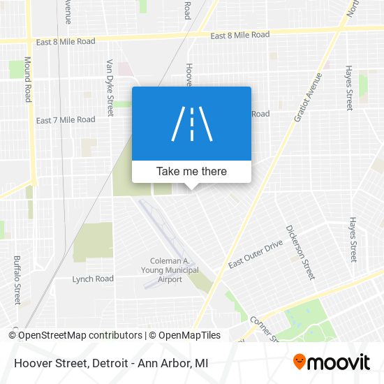 Mapa de Hoover Street