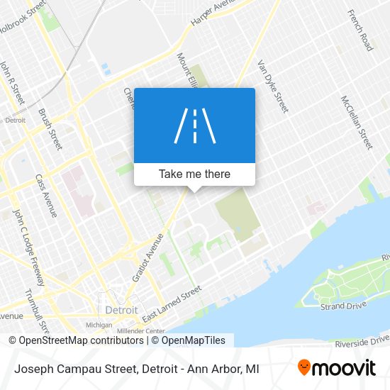 Mapa de Joseph Campau Street