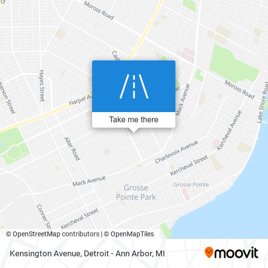 Mapa de Kensington Avenue