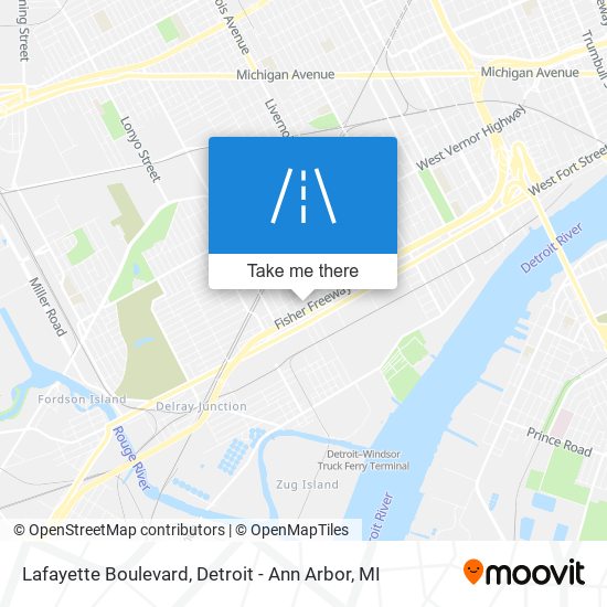 Lafayette Boulevard map