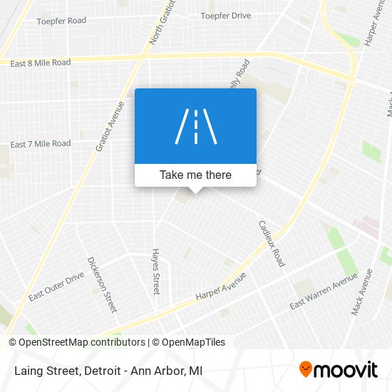 Laing Street map