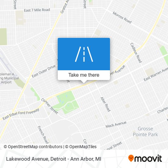 Lakewood Avenue map