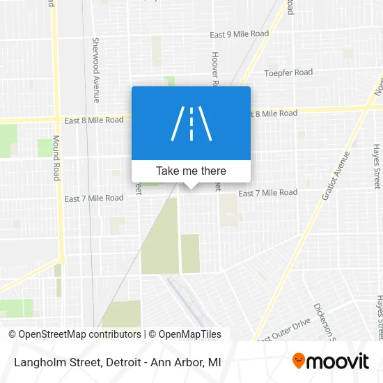 Langholm Street map