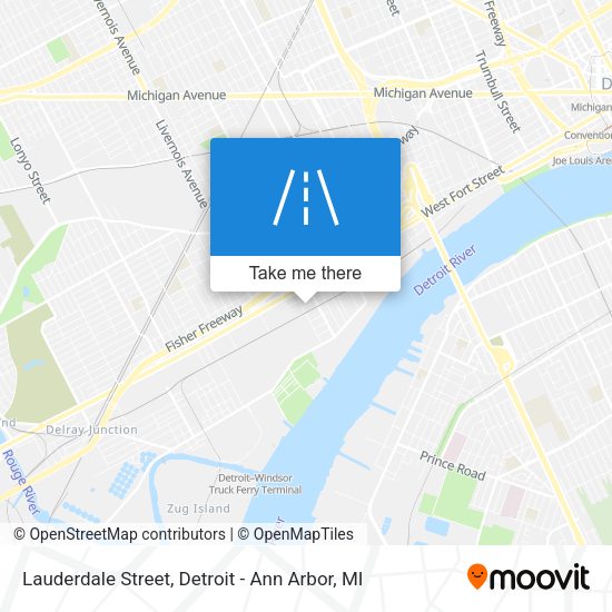 Mapa de Lauderdale Street
