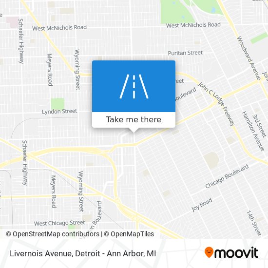 Livernois Avenue map
