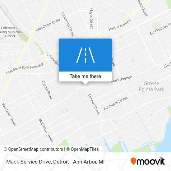Mack Service Drive map