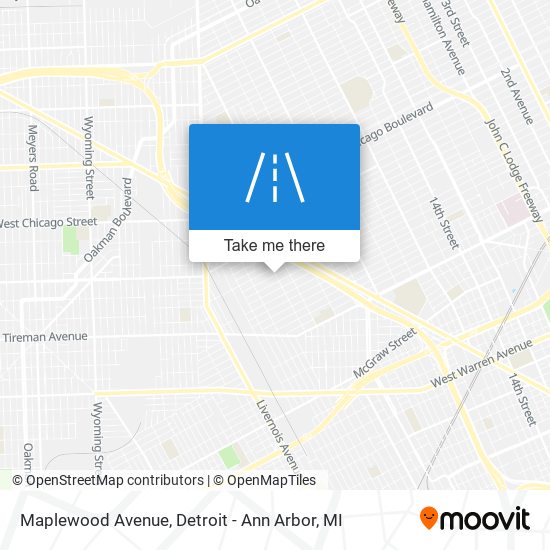 Mapa de Maplewood Avenue