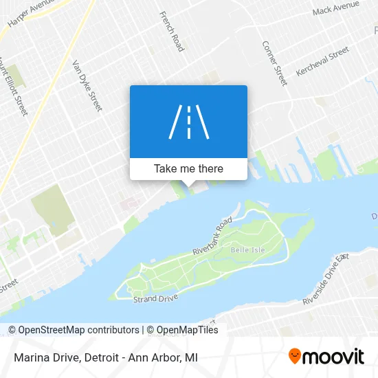 Marina Drive map