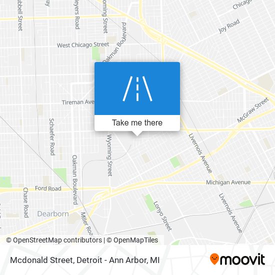 Mcdonald Street map