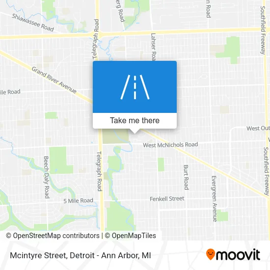 Mcintyre Street map