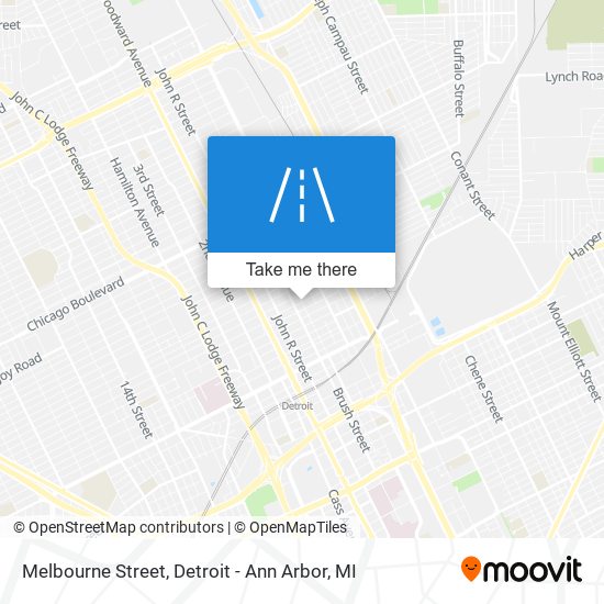 Melbourne Street map