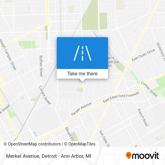 Merkel Avenue map