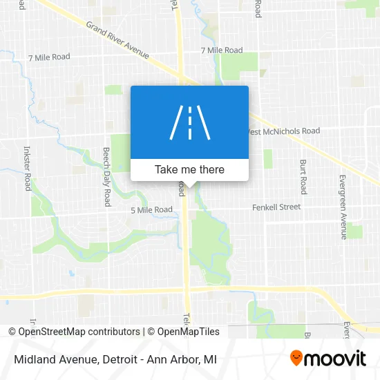 Midland Avenue map