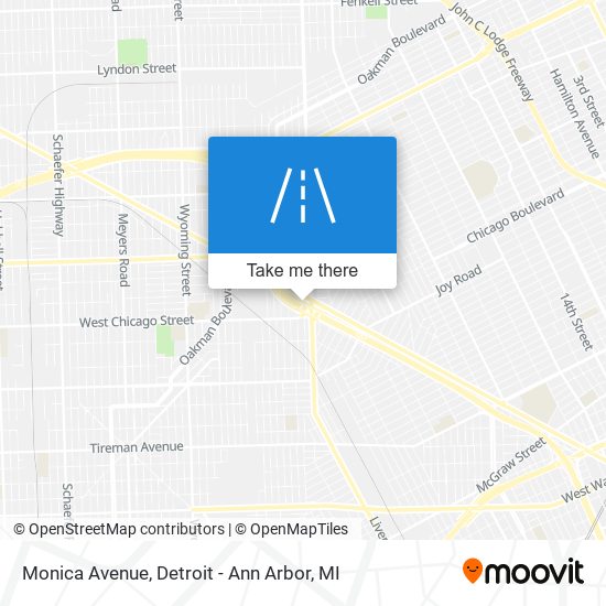 Monica Avenue map