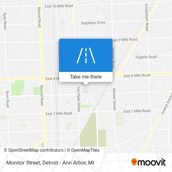 Monitor Street map