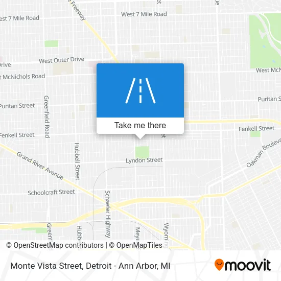 Monte Vista Street map